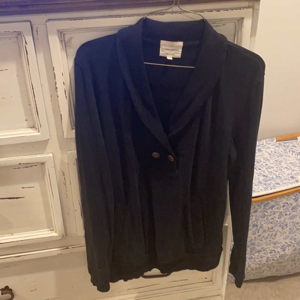Banana Republic black sweatshirt sz M